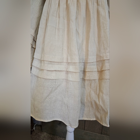 BY TOGETHER Boho Woven Babydoll mini dress in cream. Size Small - Picture 11 of 15